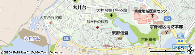 旭ヶ丘公民館周辺の地図