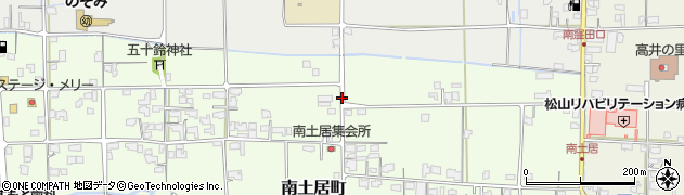 愛媛県松山市南土居町周辺の地図