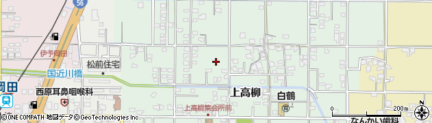 愛媛県松前町（伊予郡）上高柳周辺の地図