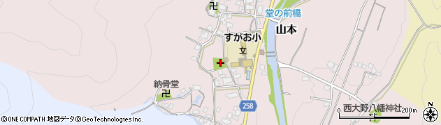 山本公園周辺の地図