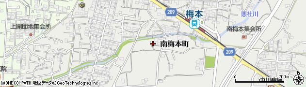愛媛県松山市南梅本町1202周辺の地図