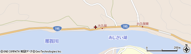 徳島県那賀町（那賀郡）大久保（藤ヶ平間）周辺の地図