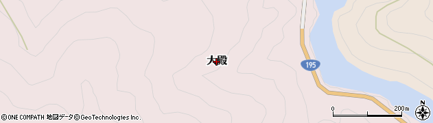 徳島県那賀町（那賀郡）大殿周辺の地図