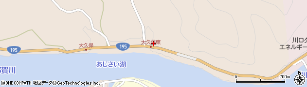 徳島県那賀町（那賀郡）大久保（タスリ）周辺の地図