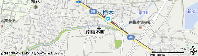 愛媛県松山市南梅本町300周辺の地図