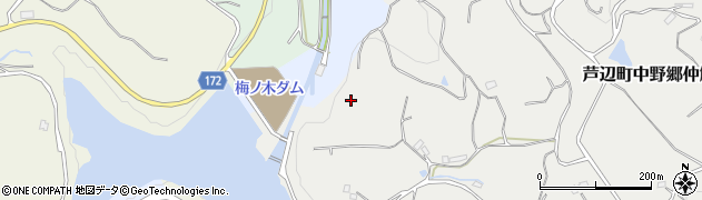 梅ノ木ダム周辺の地図