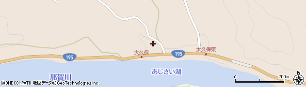 徳島県那賀町（那賀郡）大久保（松ノ久保）周辺の地図