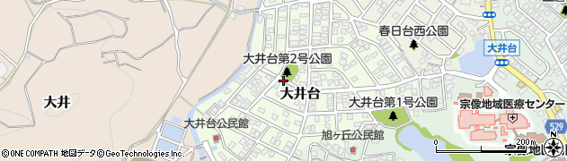 大井台第2号公園周辺の地図