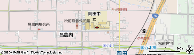 松前町立岡田中学校周辺の地図