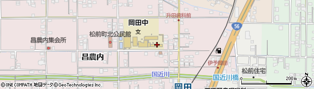 松前町立岡田中学校周辺の地図
