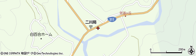 和歌山県田辺市中辺路町川合1440周辺の地図
