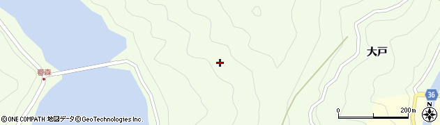徳島県那賀町（那賀郡）大戸（森ノ上ミ）周辺の地図