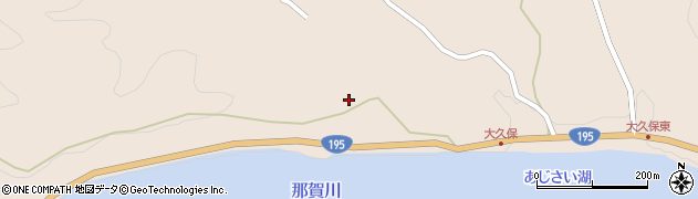 徳島県那賀町（那賀郡）大久保（向原）周辺の地図