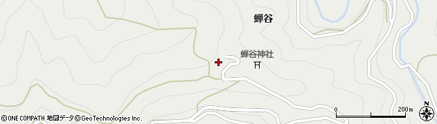 徳島県那賀町（那賀郡）木頭助（蝉谷上久保）周辺の地図