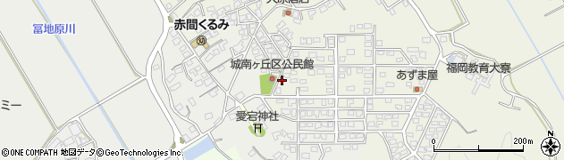 福岡県宗像市城南ヶ丘周辺の地図