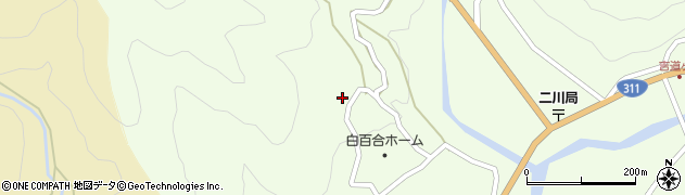和歌山県田辺市中辺路町川合1777周辺の地図