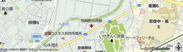 田熊町公民館周辺の地図