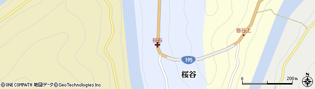 桜谷周辺の地図