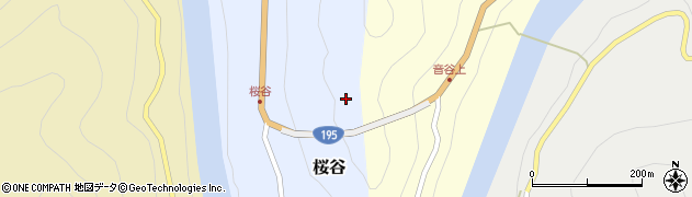 桜谷トンネル周辺の地図
