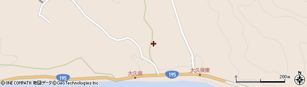 徳島県那賀町（那賀郡）大久保（松原）周辺の地図