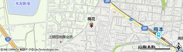 愛媛県松山市南梅本町949周辺の地図
