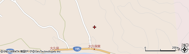 徳島県那賀郡那賀町大久保原深田周辺の地図