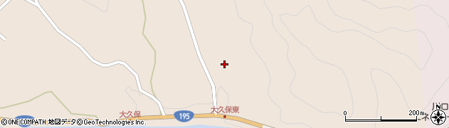 徳島県那賀町（那賀郡）大久保（原深田）周辺の地図