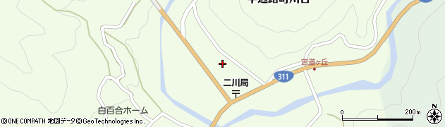 和歌山県田辺市中辺路町川合1504周辺の地図