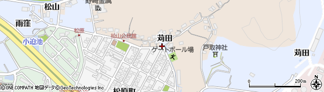 松山城登山口周辺の地図