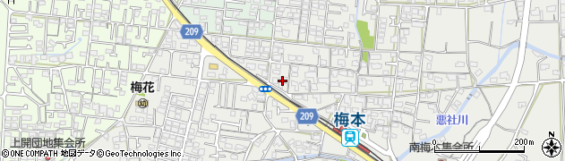 愛媛県松山市南梅本町863周辺の地図