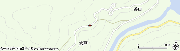 徳島県那賀町（那賀郡）大戸（森ノ下モ）周辺の地図