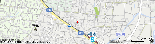 愛媛県松山市南梅本町858周辺の地図