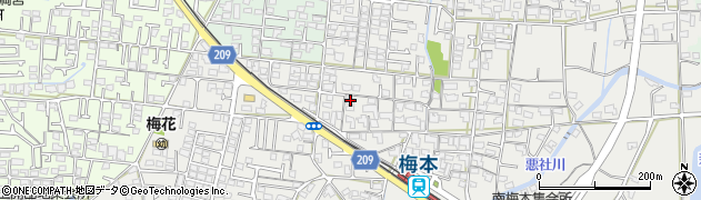 愛媛県松山市南梅本町851周辺の地図