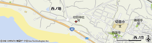 切目王子神社周辺の地図