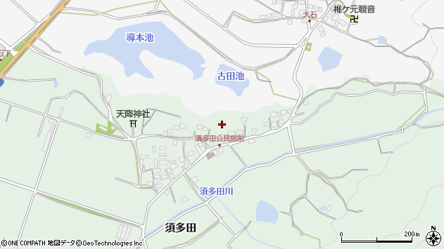 〒811-3303 福岡県福津市須多田の地図