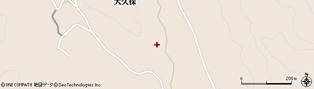 徳島県那賀町（那賀郡）大久保周辺の地図