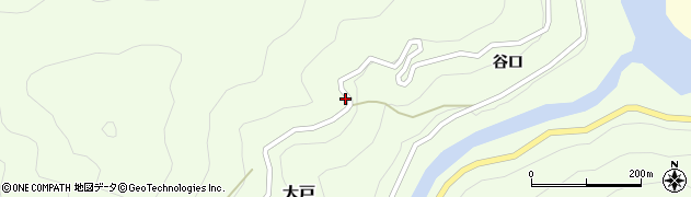 徳島県那賀町（那賀郡）大戸（張り）周辺の地図