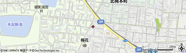 愛媛県松山市南梅本町908周辺の地図
