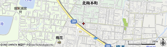 愛媛県松山市南梅本町899周辺の地図