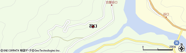 徳島県那賀町（那賀郡）大戸（谷口）周辺の地図