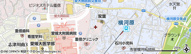 愛媛県東温市志津川213周辺の地図