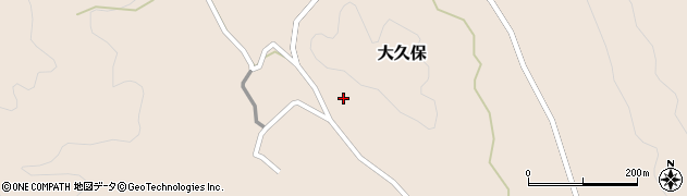 徳島県那賀町（那賀郡）大久保（西）周辺の地図