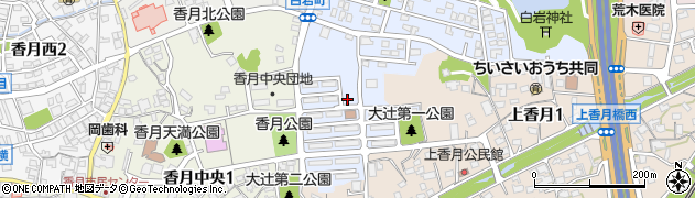 大辻第1公園周辺の地図