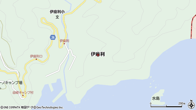 〒779-2107 徳島県海部郡美波町伊座利の地図