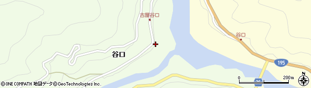 徳島県那賀町（那賀郡）大戸（谷口ノ上ミ）周辺の地図
