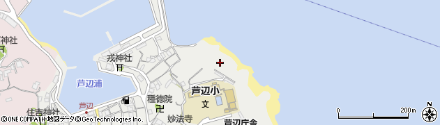 芦辺港灯台周辺の地図