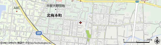 愛媛県松山市南梅本町693周辺の地図