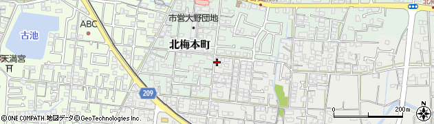 愛媛県松山市南梅本町714周辺の地図
