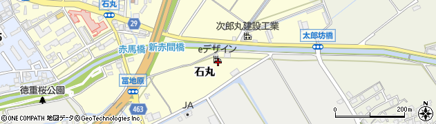 福岡県宗像市石丸周辺の地図