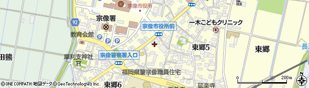 福岡銀行宗像支店 ＡＴＭ周辺の地図